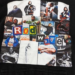 Rod Wave Hoodie With A Collage of pics on Front.  Medium